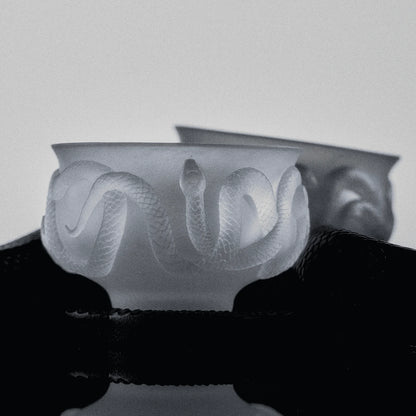 Zodiac Snake Year Glass Tea Set-A glaze glass tea cup set inspired by the Chinese Zodiac Year of the Snake