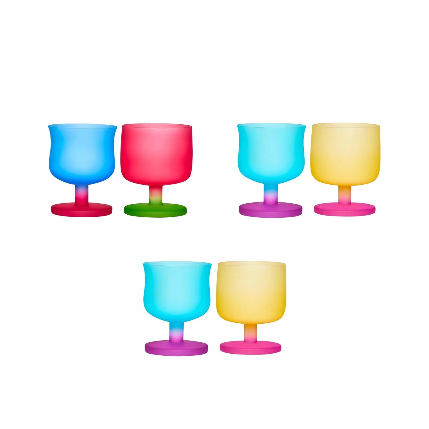 Dolce Amusement Park Goblet-A dopamine-toned glass set inspired by the joy of an amusement park