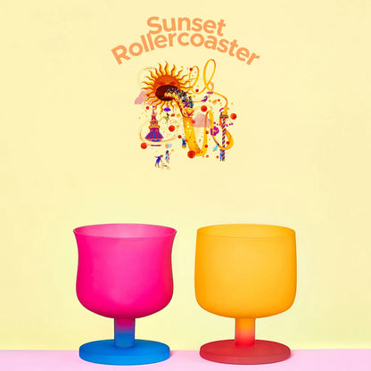 Dolce Amusement Park Goblet-A dopamine-toned glass set inspired by the joy of an amusement park