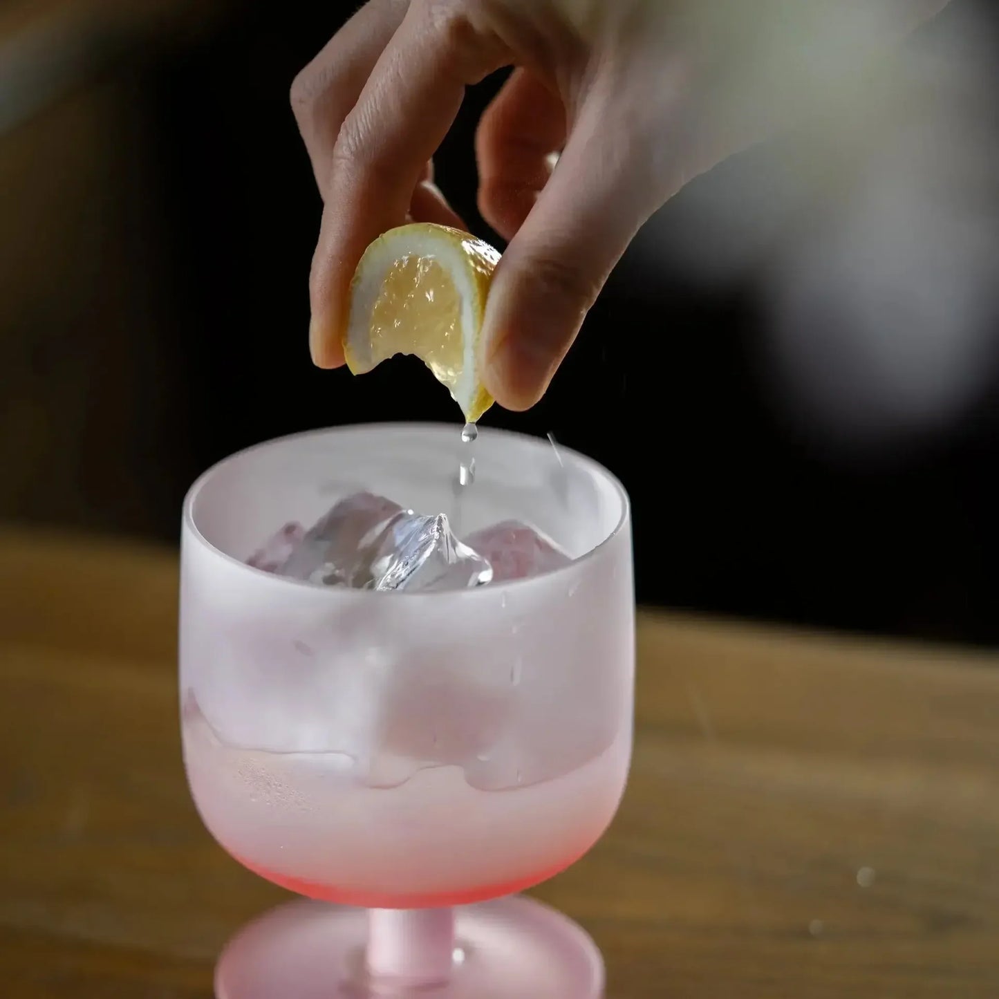 Dolce Four Seasons Goblet-A seasonal glazed glass set inspired by sakura, lavender, osmanthus, and pine