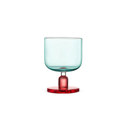Jelly Short Goblet-A colorful glass inspired by the softness and glow of fruit jelly