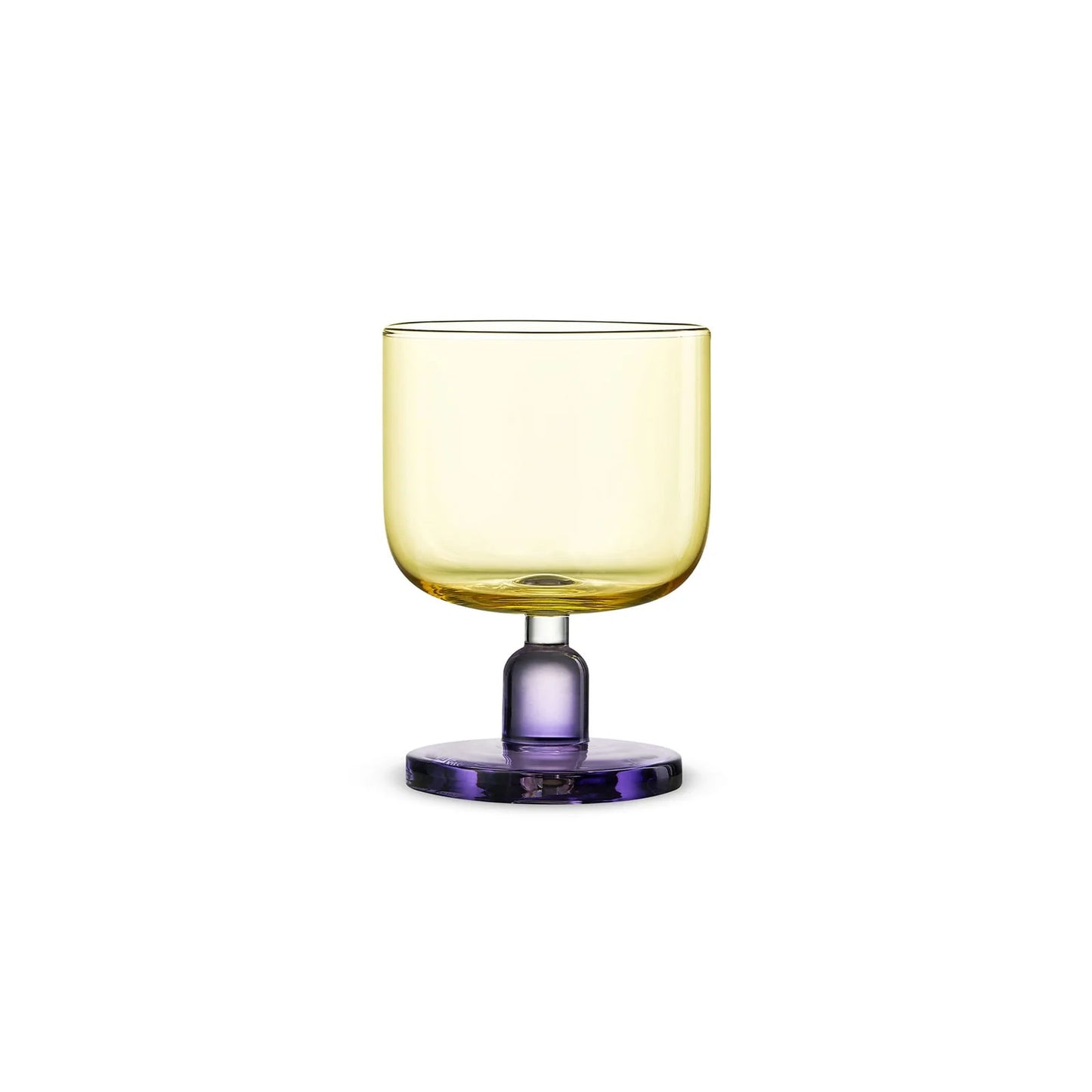 Jelly Short Goblet-A colorful glass inspired by the softness and glow of fruit jelly