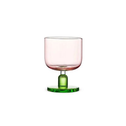 Jelly Short Goblet-A colorful glass inspired by the softness and glow of fruit jelly
