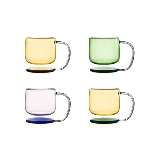 Jelly Float Glass Cup-A floating glass cup inspired by the clarity and softness of jelly desserts