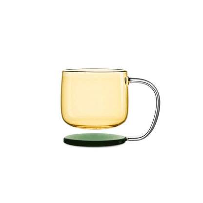 Jelly Float Glass Cup-A floating glass cup inspired by the clarity and softness of jelly desserts